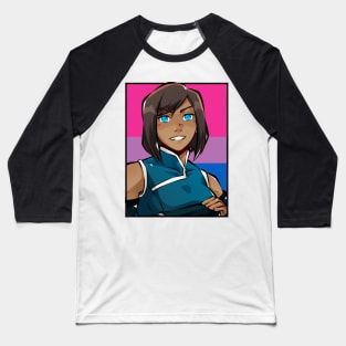 Korra The Legend of Korra Bisexual Flag Baseball T-Shirt